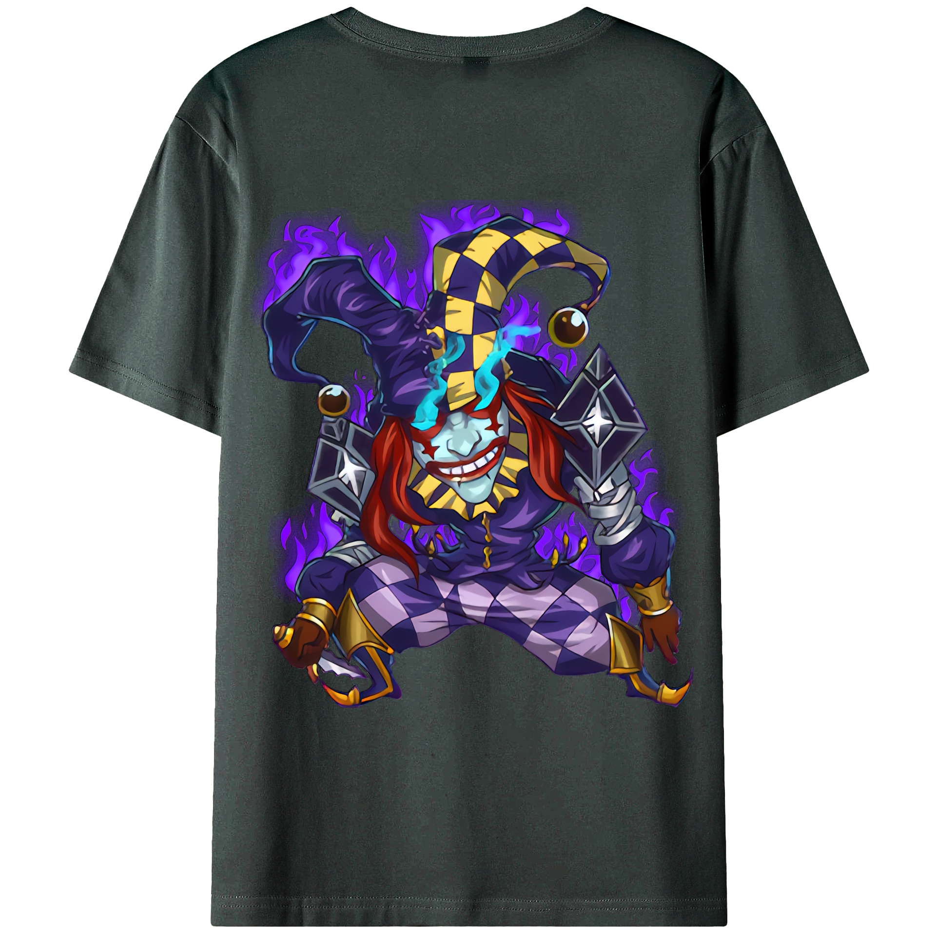 （画像用） リーグ・オブ・レジェンド League of Legends LOL 綿100％ メンズ半袖Tシャツ（バックプリント） 通気性